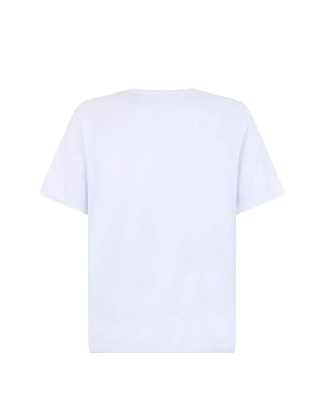 Roberto Cavalli White Cheetah-Print Logo-Print T-Shirt for men