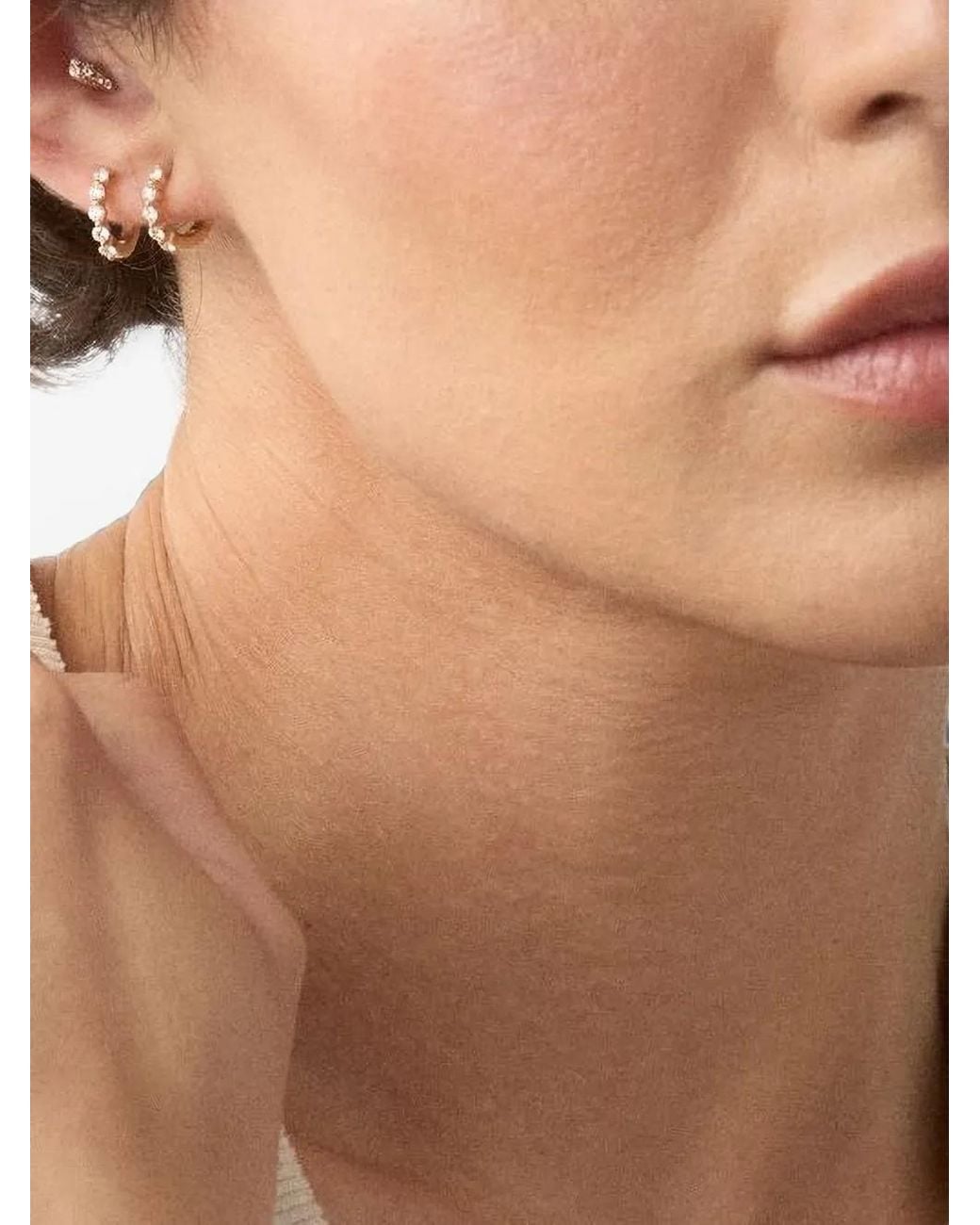 Dinny Hall Metallic Mini Shuga Diamond Huggie Hoop Earrings