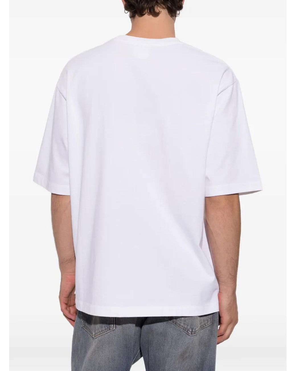 DSquared² White T-Shirt À Slogan Imprimé for men