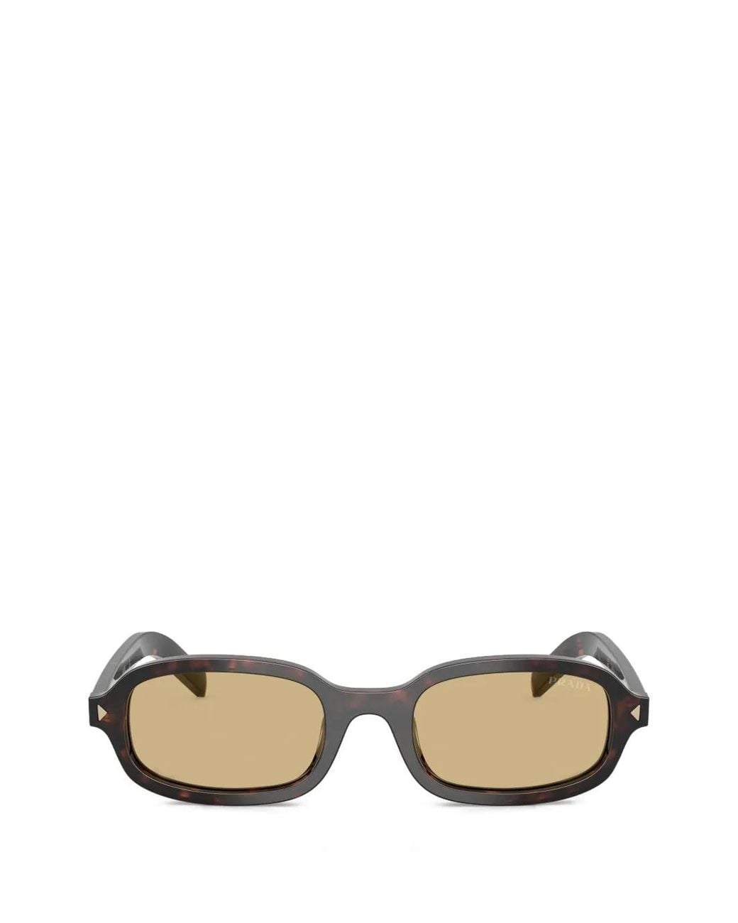 Prada Metallic Oval-Frame Sunglasses