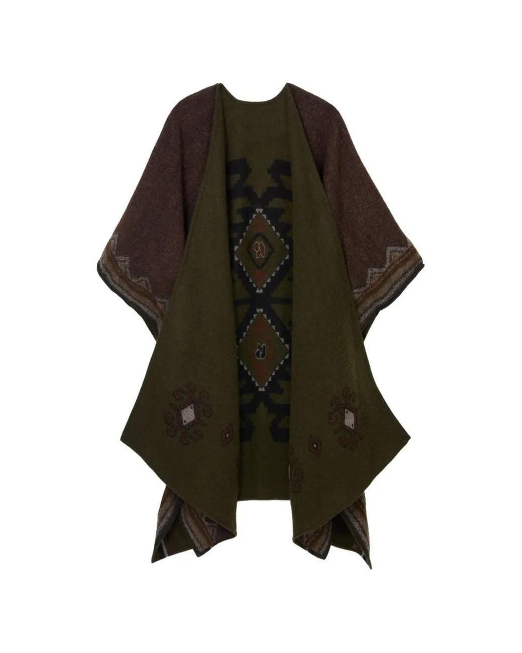 Ba&sh Black Pongo Intarsia Cape Jacket