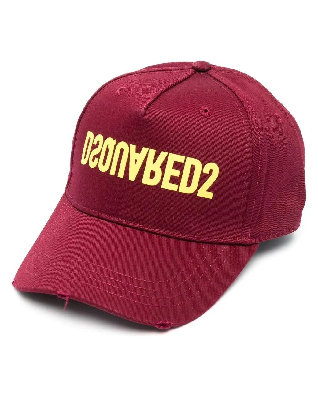 DSquared² Red Logo-Print Baseball Cap for men