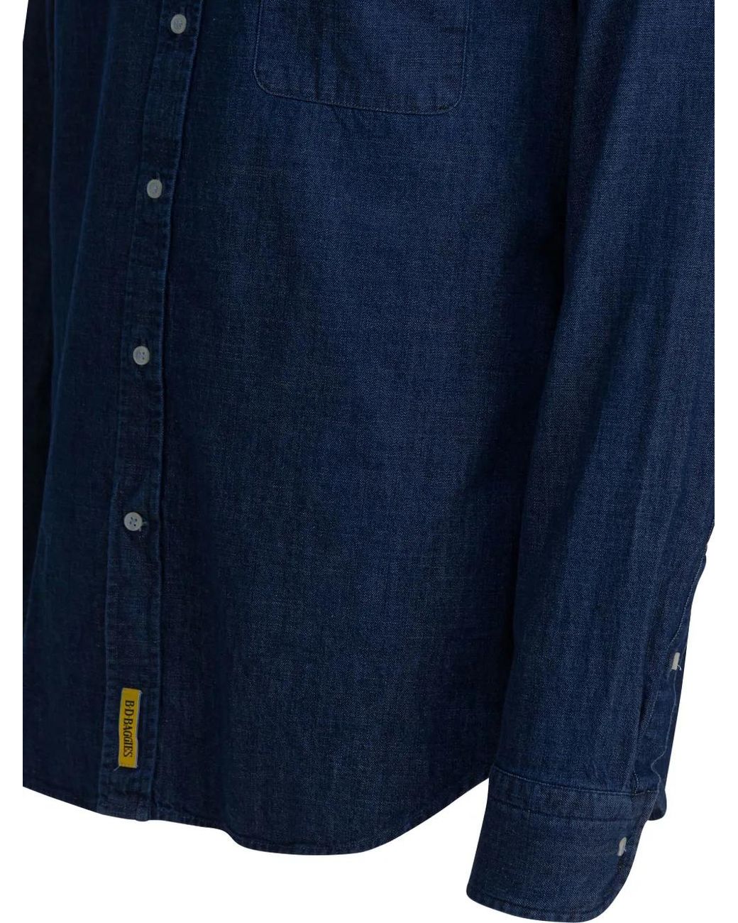 B.D. Baggies Blue Buttoned Pocket Shirt for men