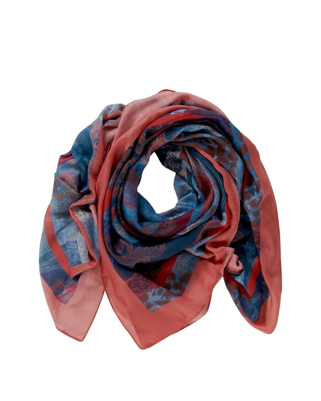 Betty Barclay Blue Paisley-Print Scarf