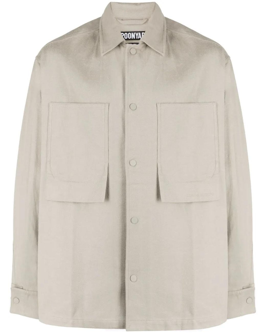 Spoonyard Natural Logo-Embroidered Oversized Shirt for men