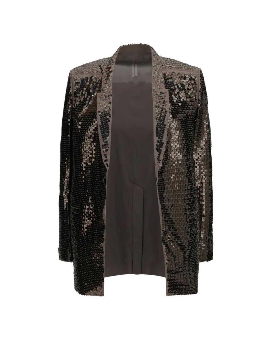 Rick Owens Black Embroidered Concordian Jacket