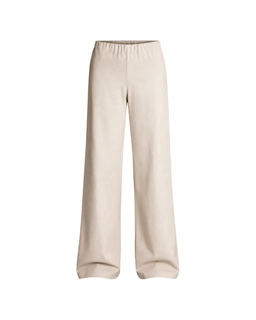 Vince Natural Colette Cotton Twill Trousers