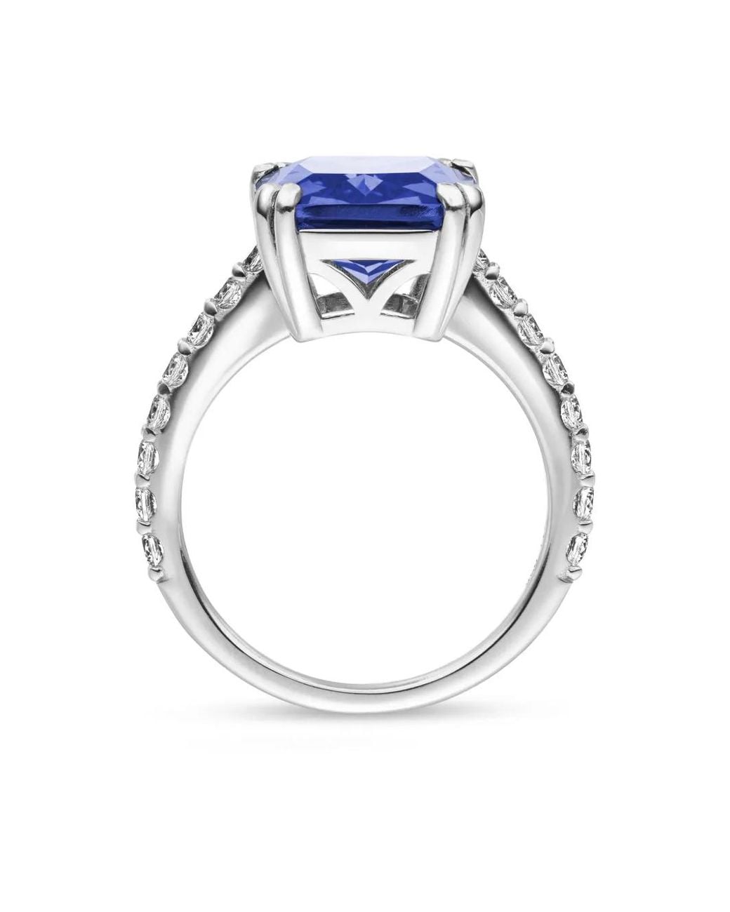 VEYNOU Blue 14Kt Recycled Nalu Sapphire And Diamond Ring