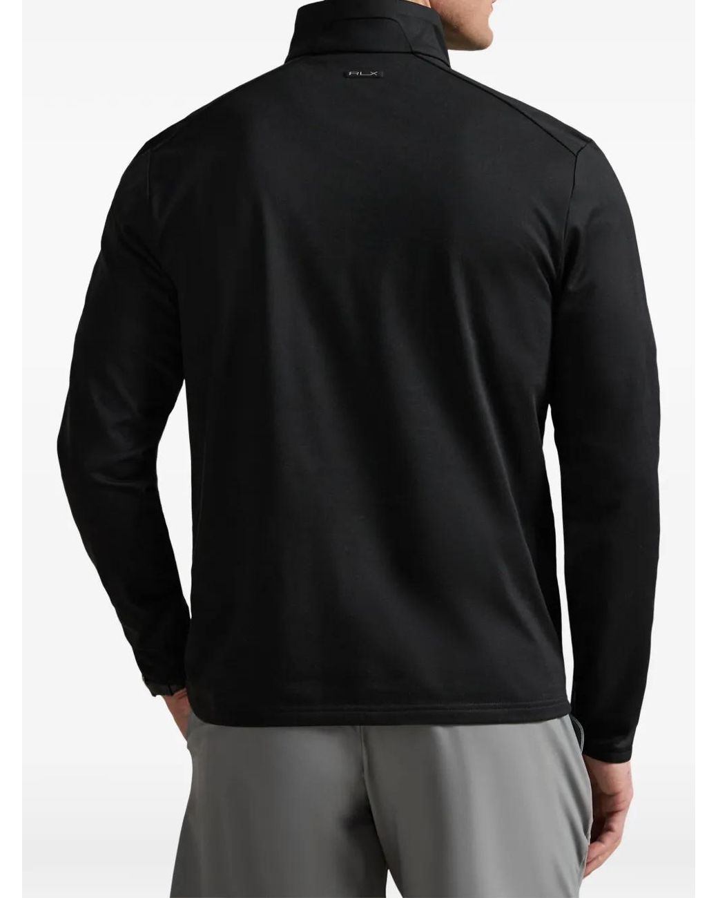 Ralph Lauren Black Sweat À Col Zippé for men