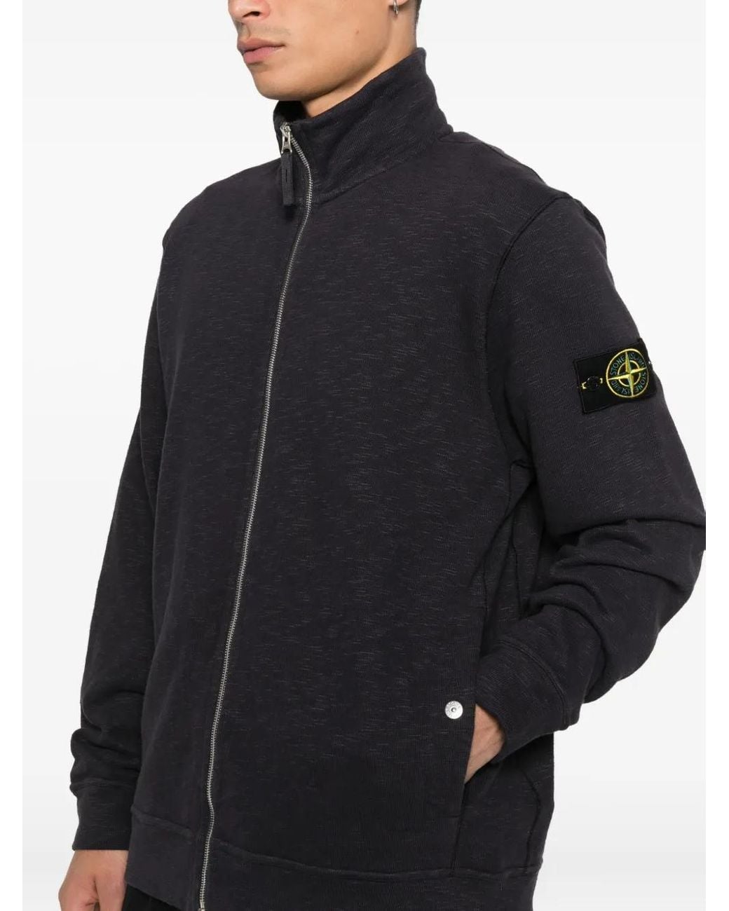 Stone Island Black Zip-Throughs for men