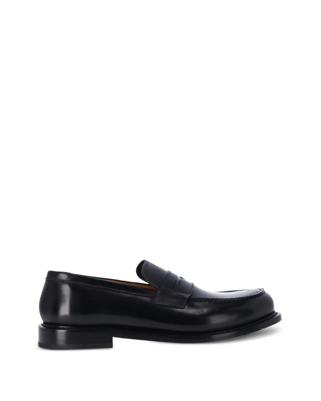 Premiata Black Leather Loafers for men