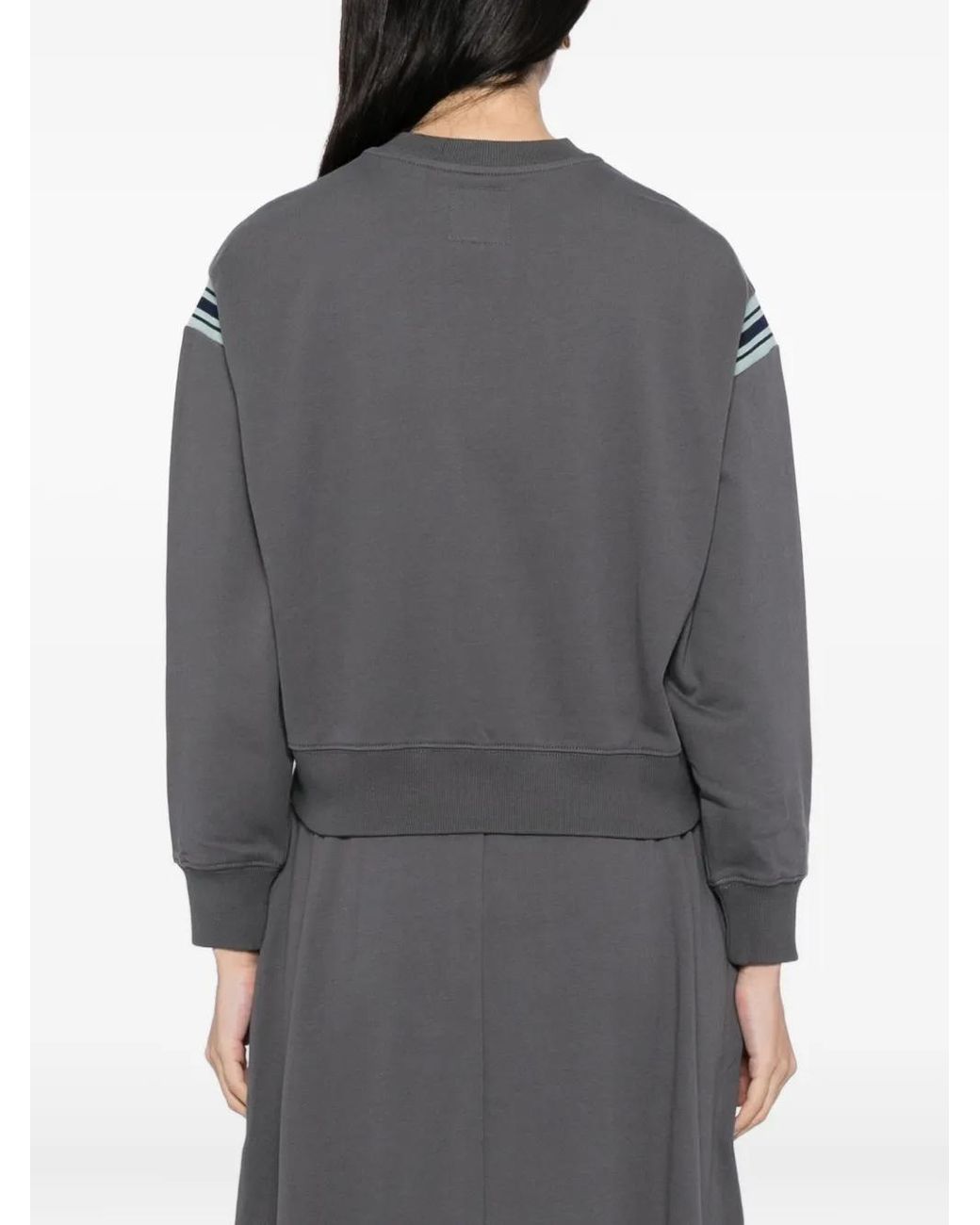 SPORT b. by agnès b. Gray Cropped Sweatshirt