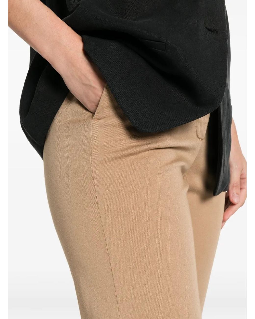 Teleria Zed White Alessia Cuffed Trousers