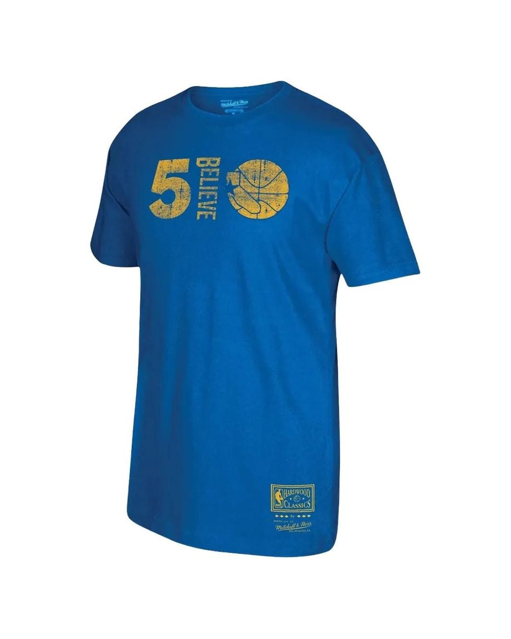 Mitchell & Ness Blue Golden State Warriors T-Shirt for men