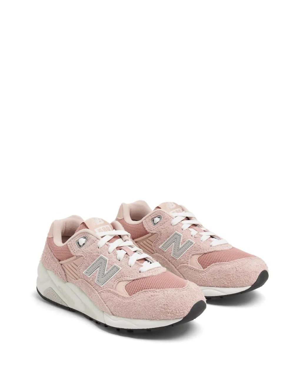 New Balance Pink Sneakers Mit Logo-Patch