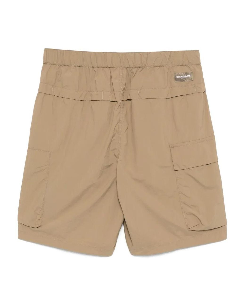 Chocoolate Natural Logo-Printed Cargo Shorts for men