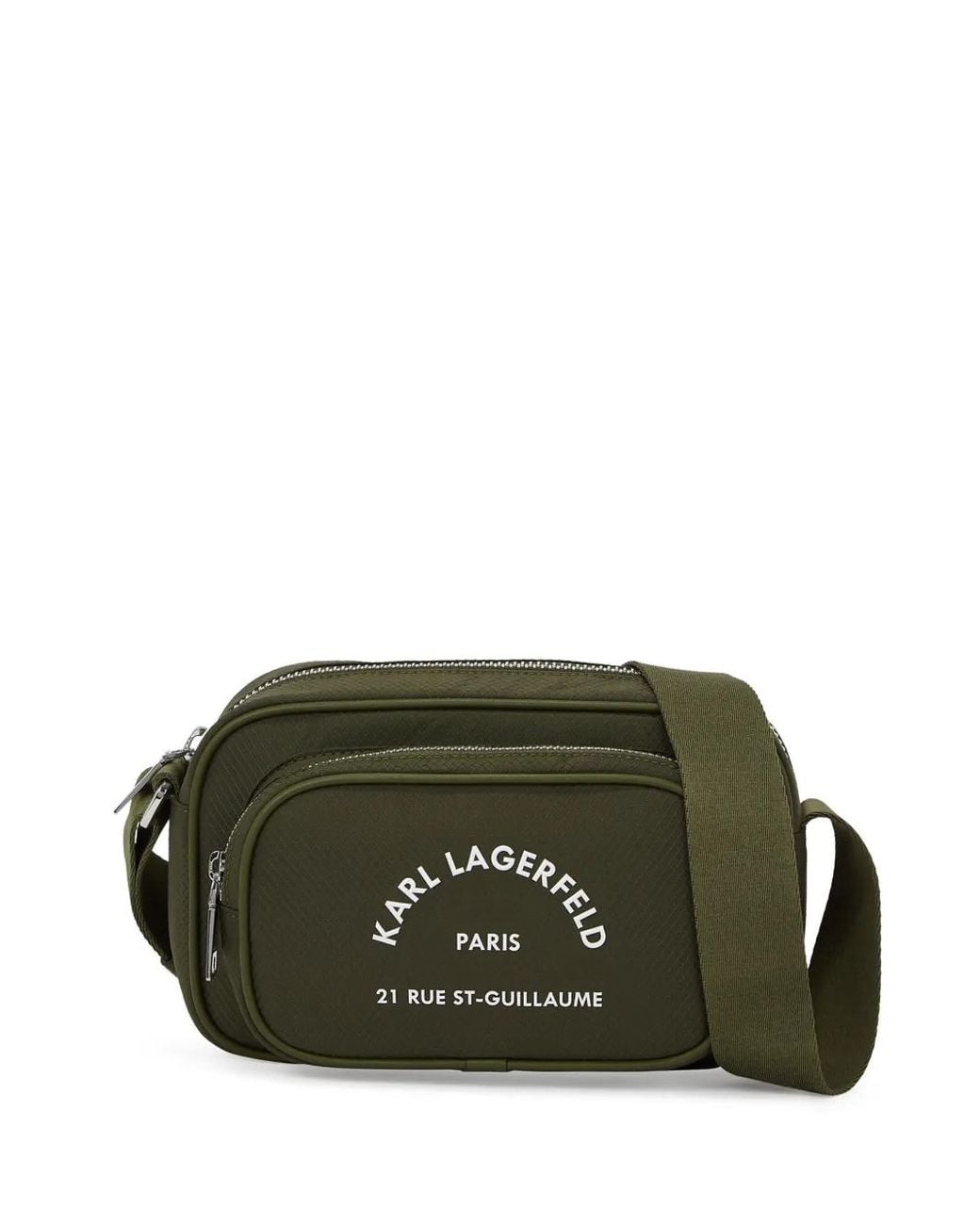 Karl Lagerfeld Green Rue St-Guillaume Crossbody Bag for men