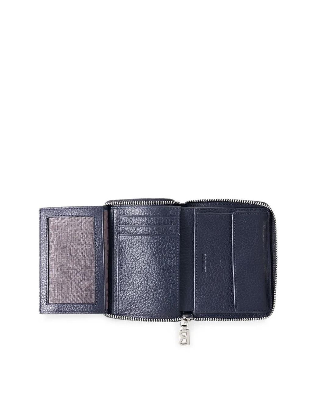 Bogner Blue Wallis Norah Grained-Leather Wallet