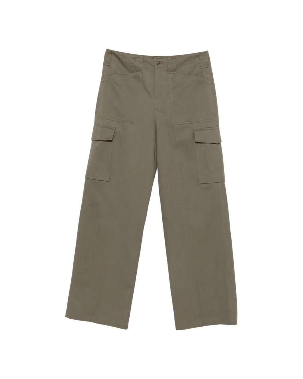 Rier Gray Belt-Loop Cargo Pants for men