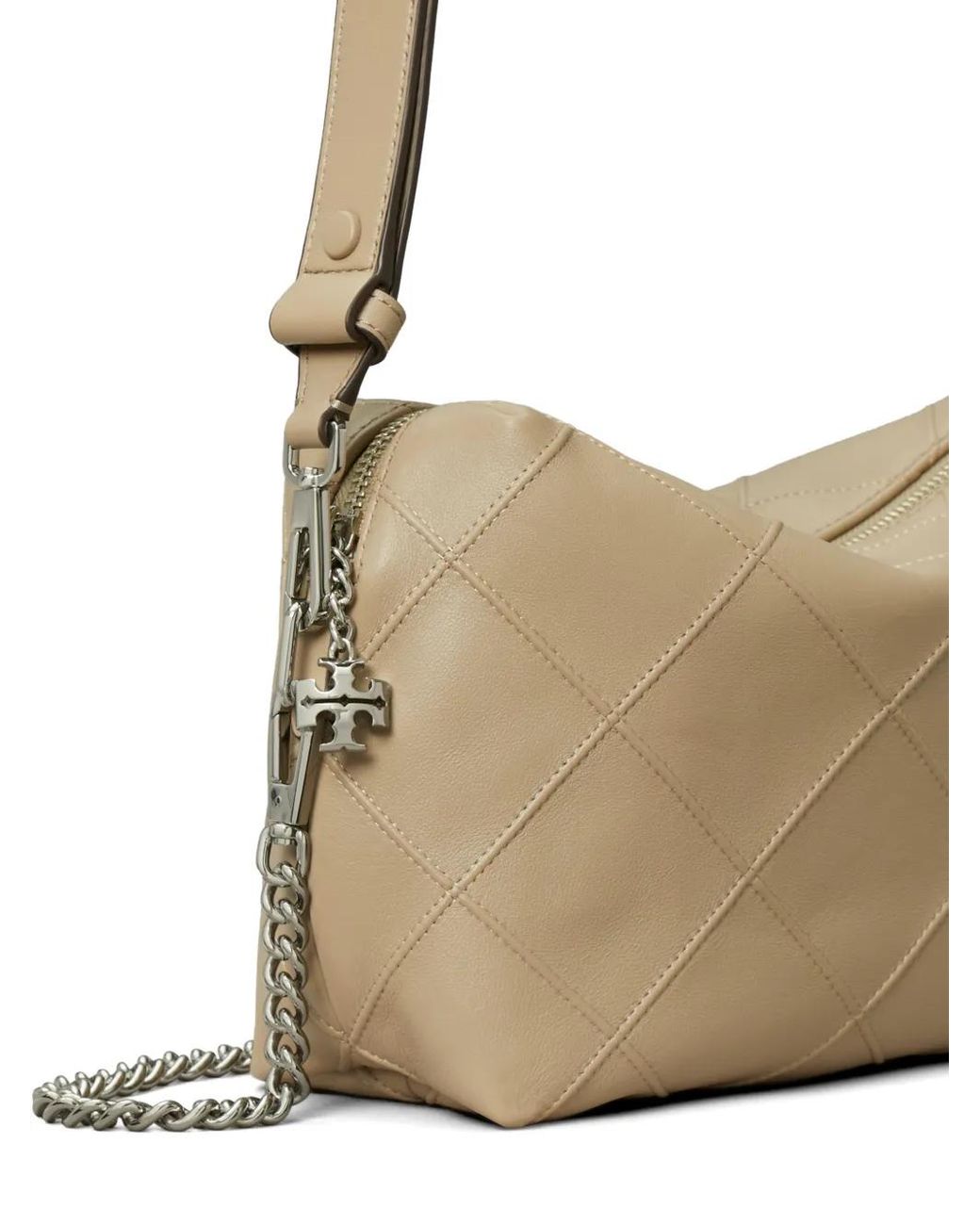 Tory Burch Natural Large Fleming Soft Crossbody Bag