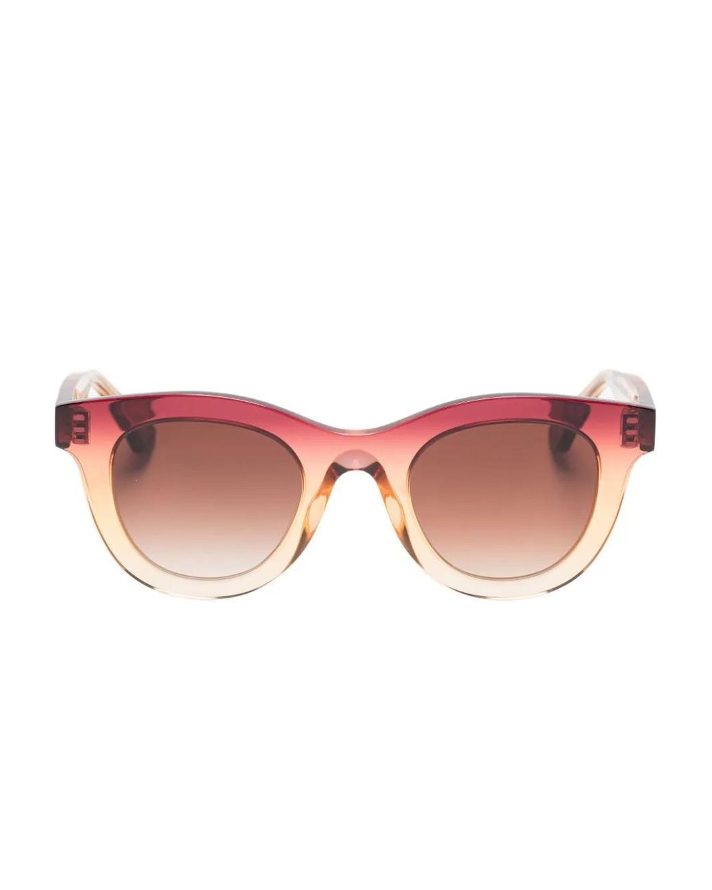 Thierry Lasry Pink Lunettes De Soleil Consistency À Monture Ronde