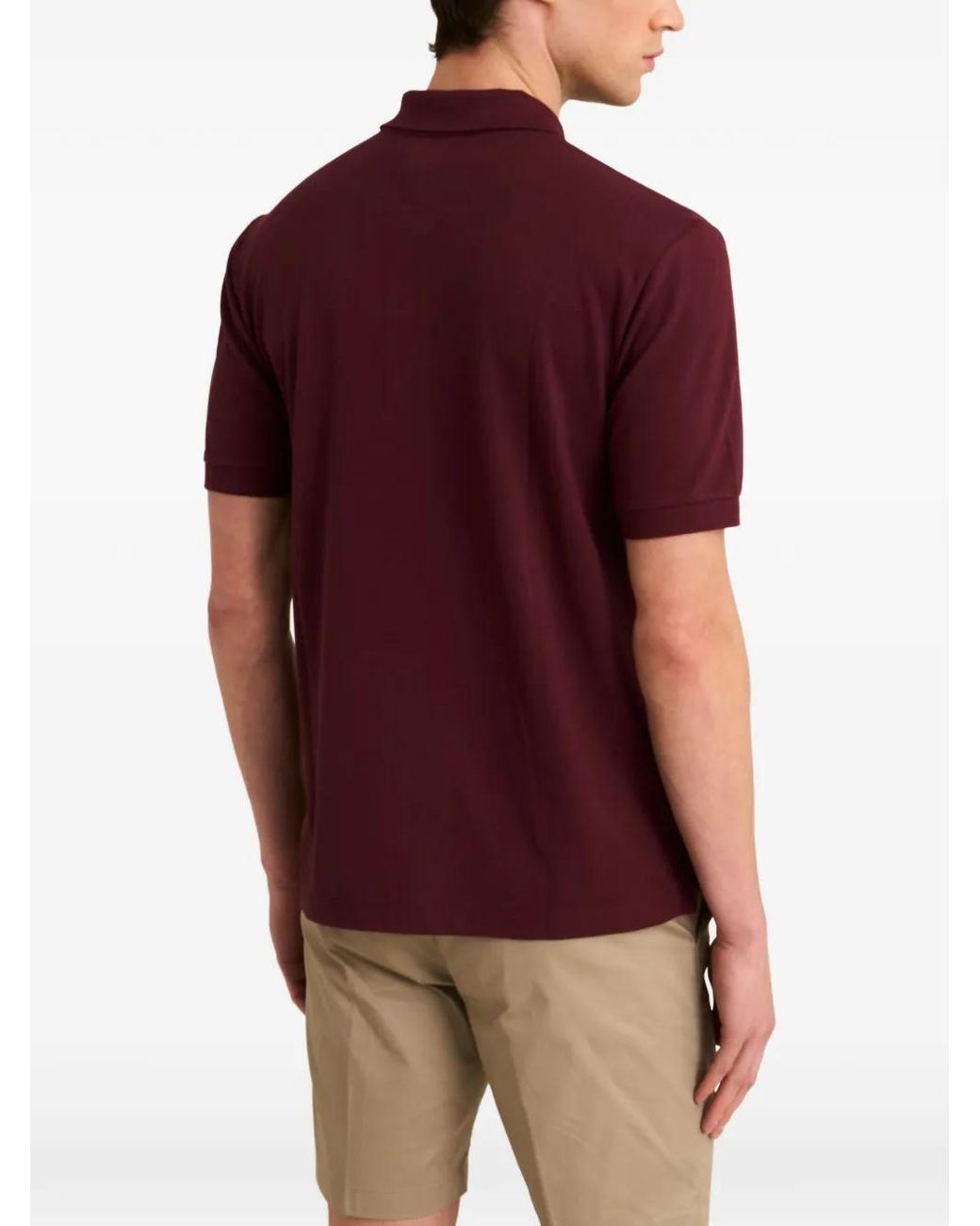 Pringle of Scotland Red Logo-Print Piqué Polo Shirt for men
