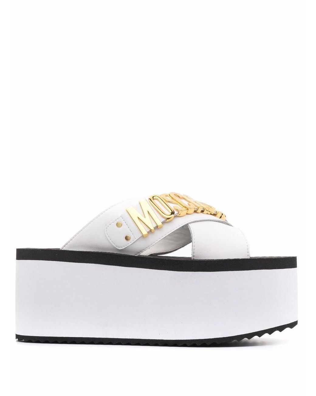 moschino platform sandals