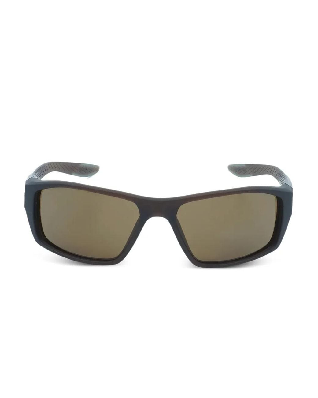 Nike Gray Brazen Shadow Rectangle-Frame Sunglasses