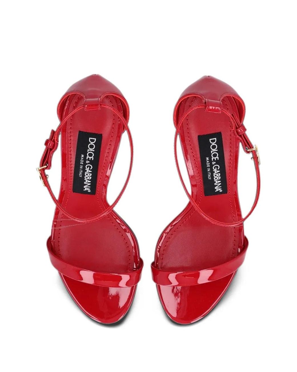 Dolce & Gabbana Red Dolce & Gabbana Patent Leather Sandal