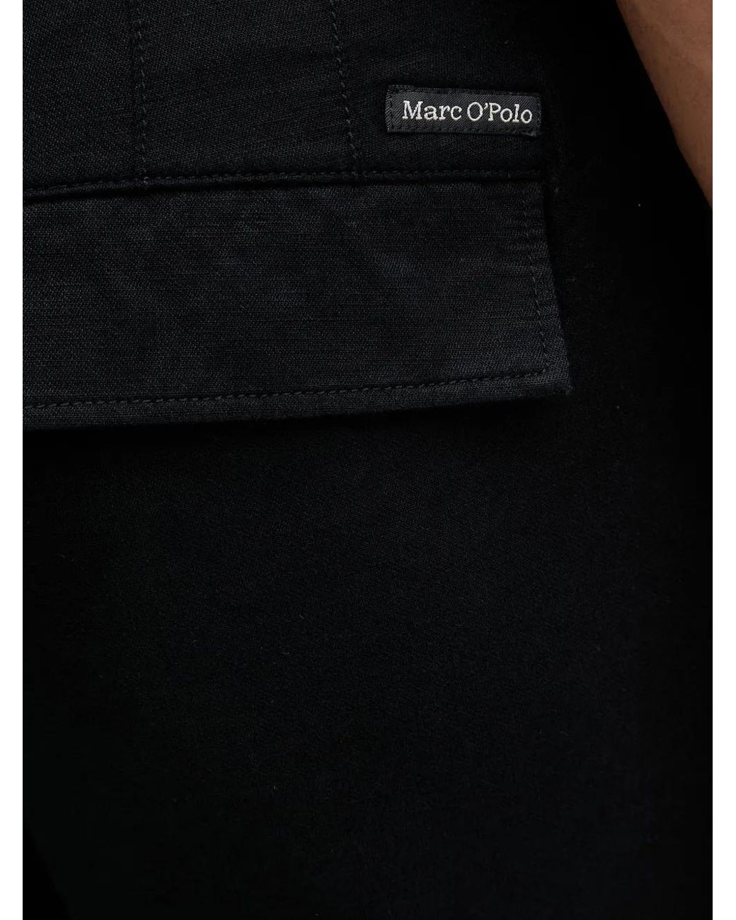 Marc O' Polo Black Pantalon Droit À Lien De Resserrage for men