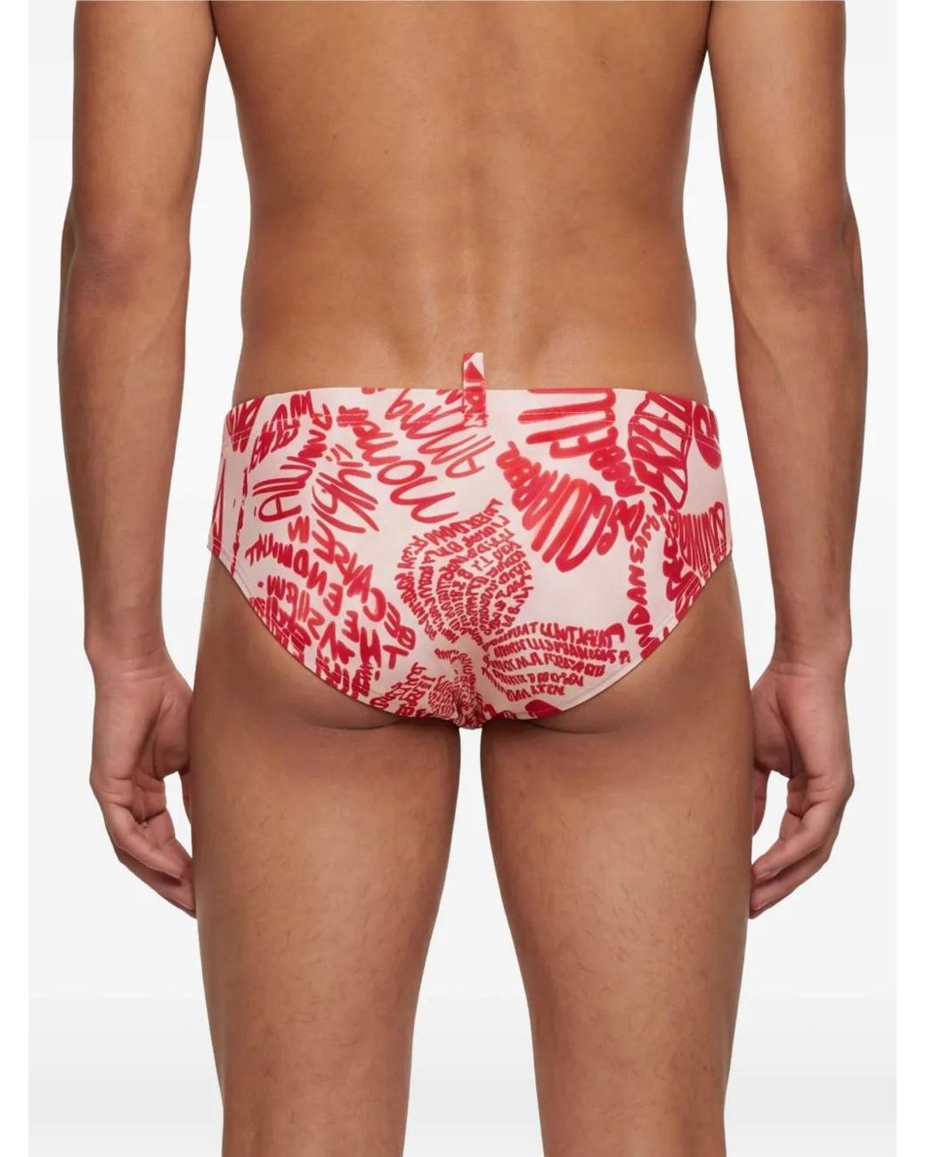 DSquared² Pink Rebel Hibiscus Swim Trunks for men