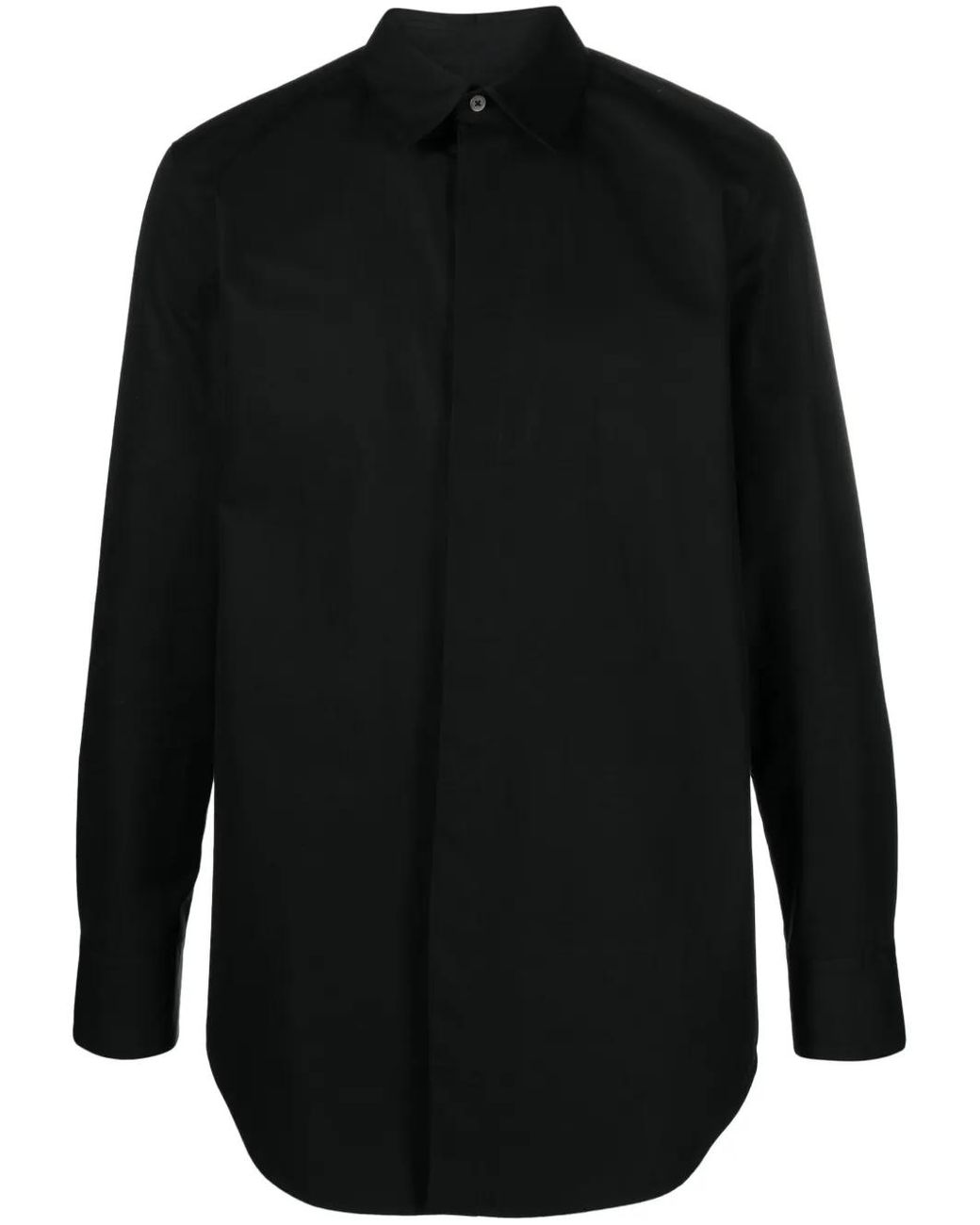 Jil Sander Black Long-Sleeve Shirt for men