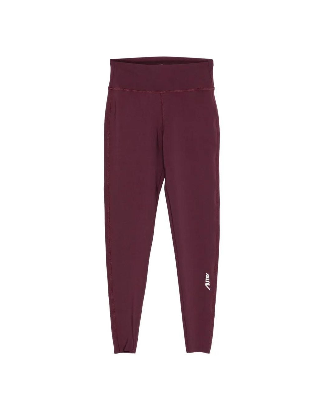 Autry Purple Logo-Print Leggings