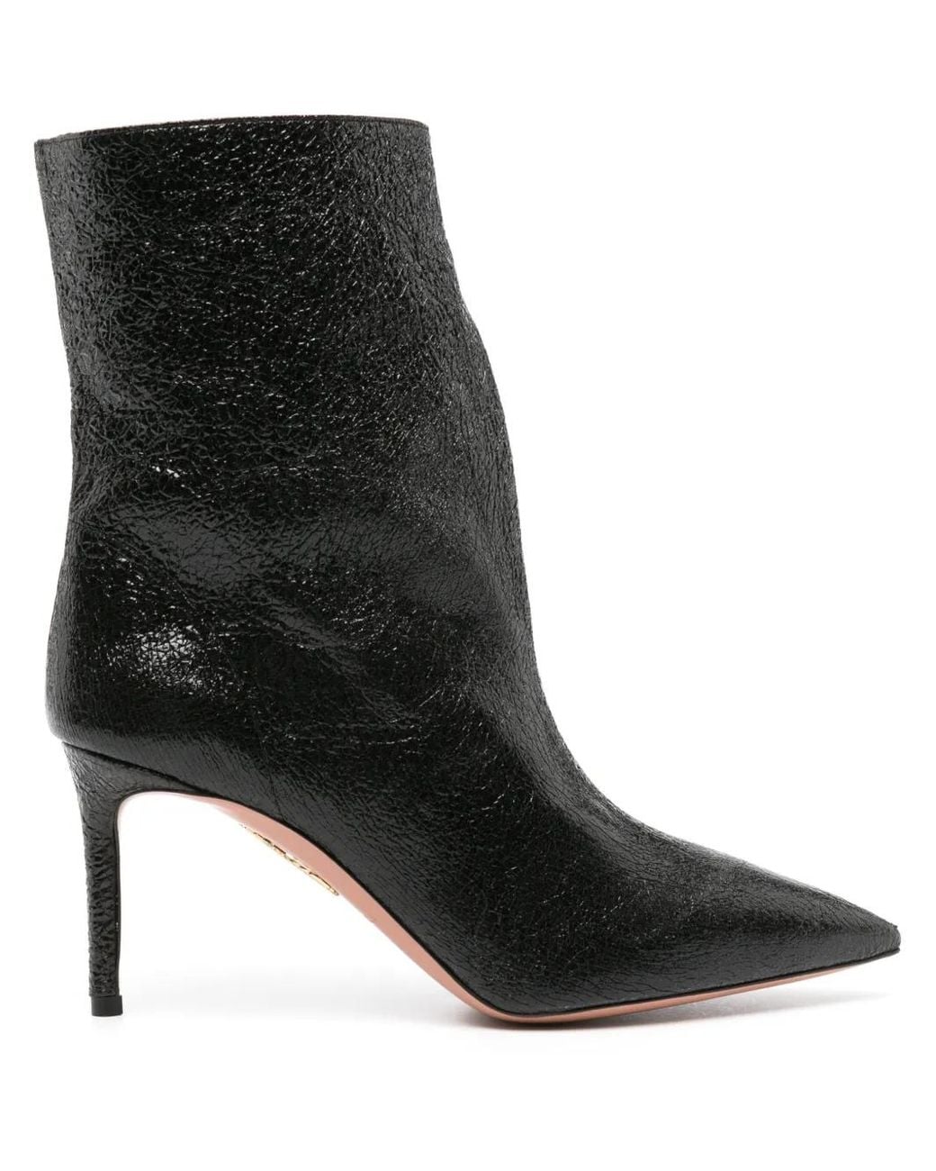 Aquazzura Black Matignon 75Mm Ankle Boots