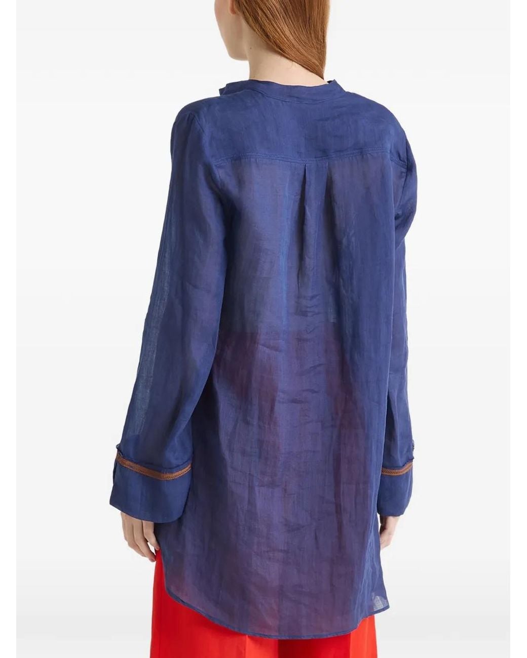 Maliparmi Blue Long-Sleeves Shirt