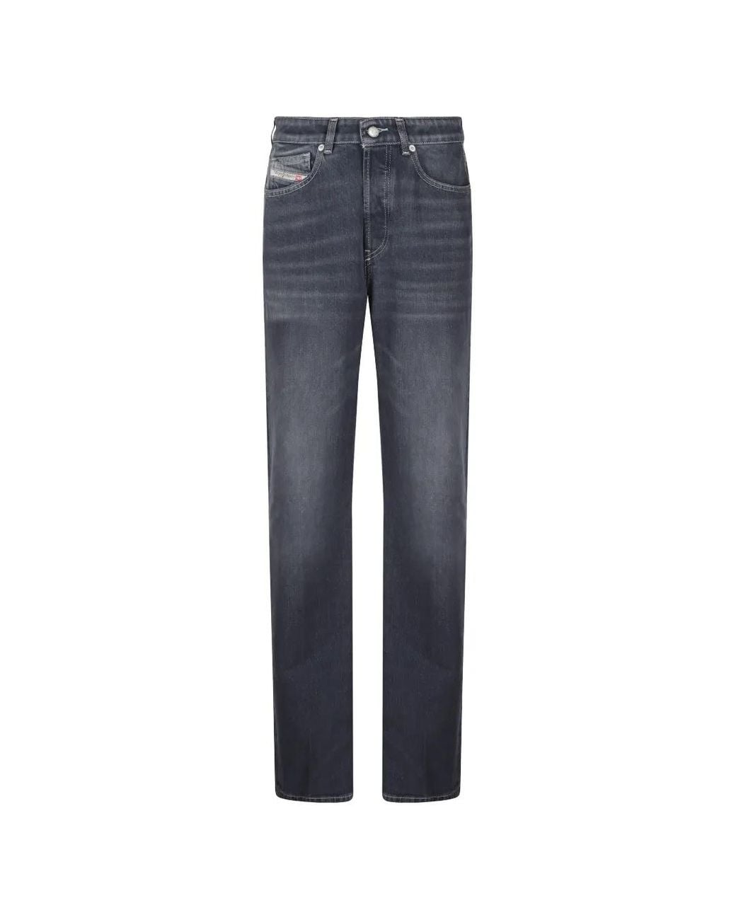 DIESEL Blue Regular Jeans High Waist 1971 D-Sent