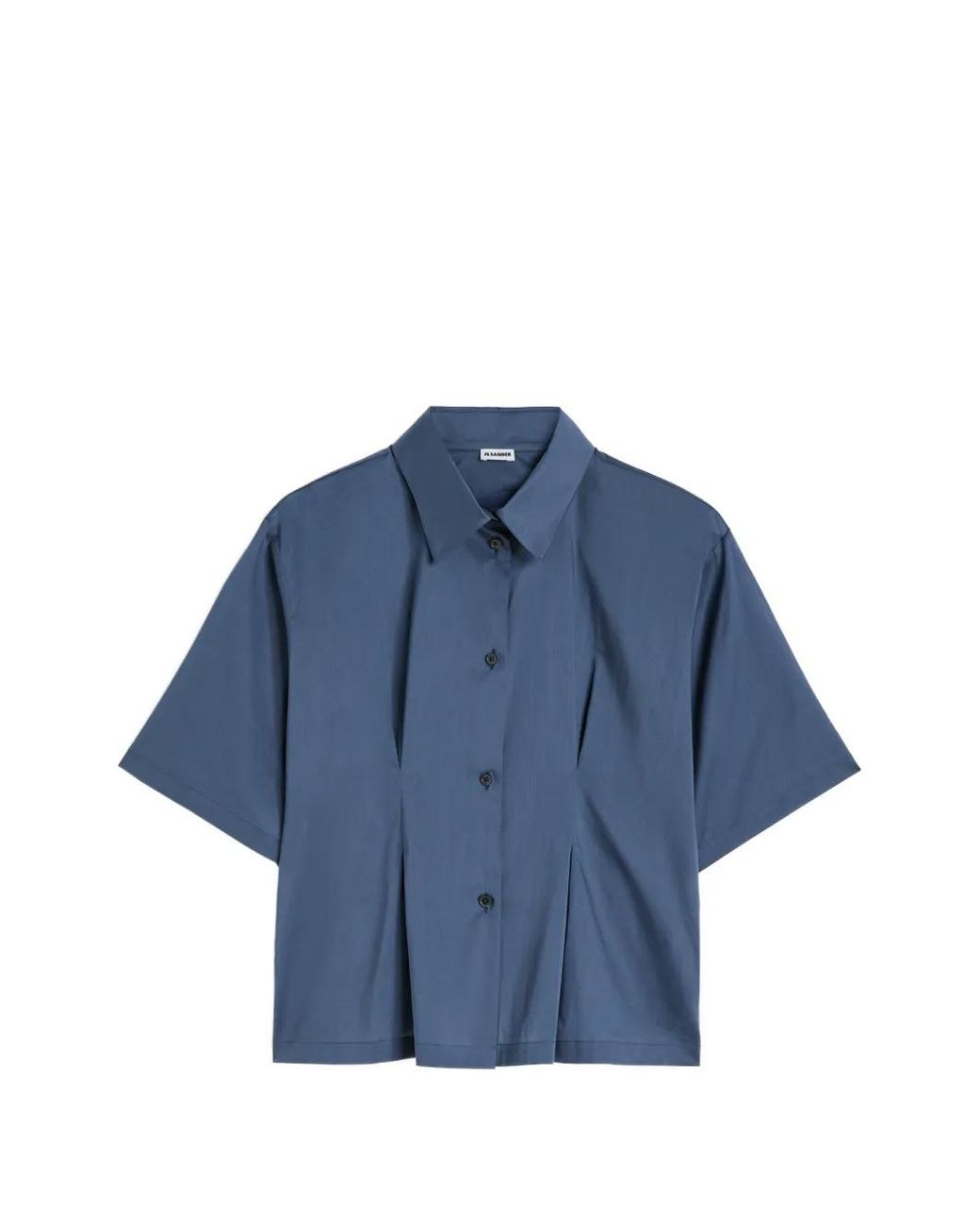 Jil Sander Blue Cotton Muslin Shirt