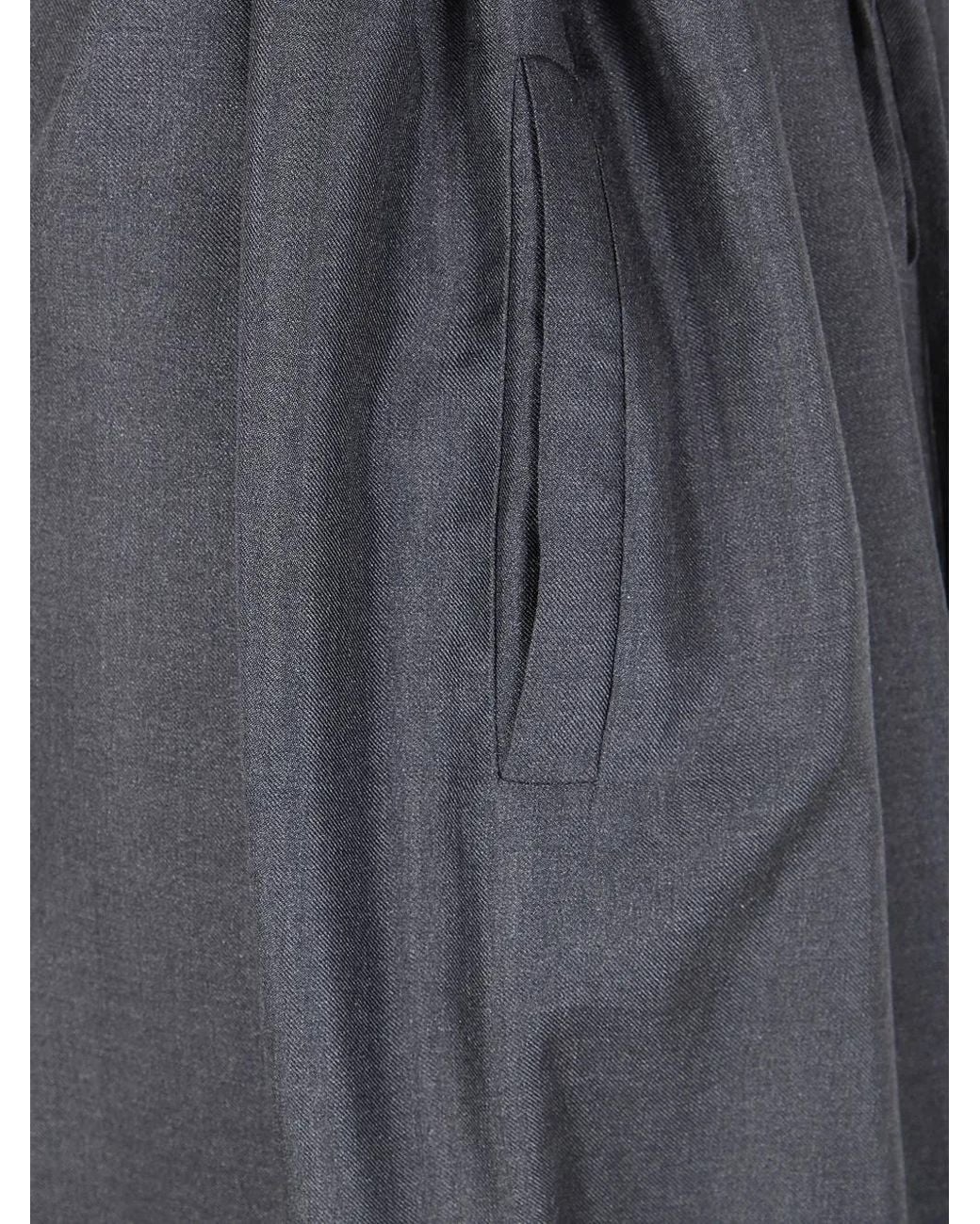 Daniela Gregis Gray Drawstring-Waist Trousers
