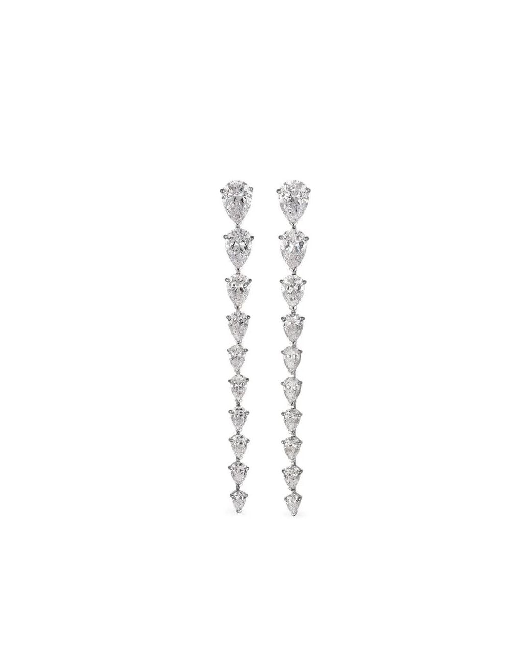 Anabela Chan White 14K Diamond Nova Earrings
