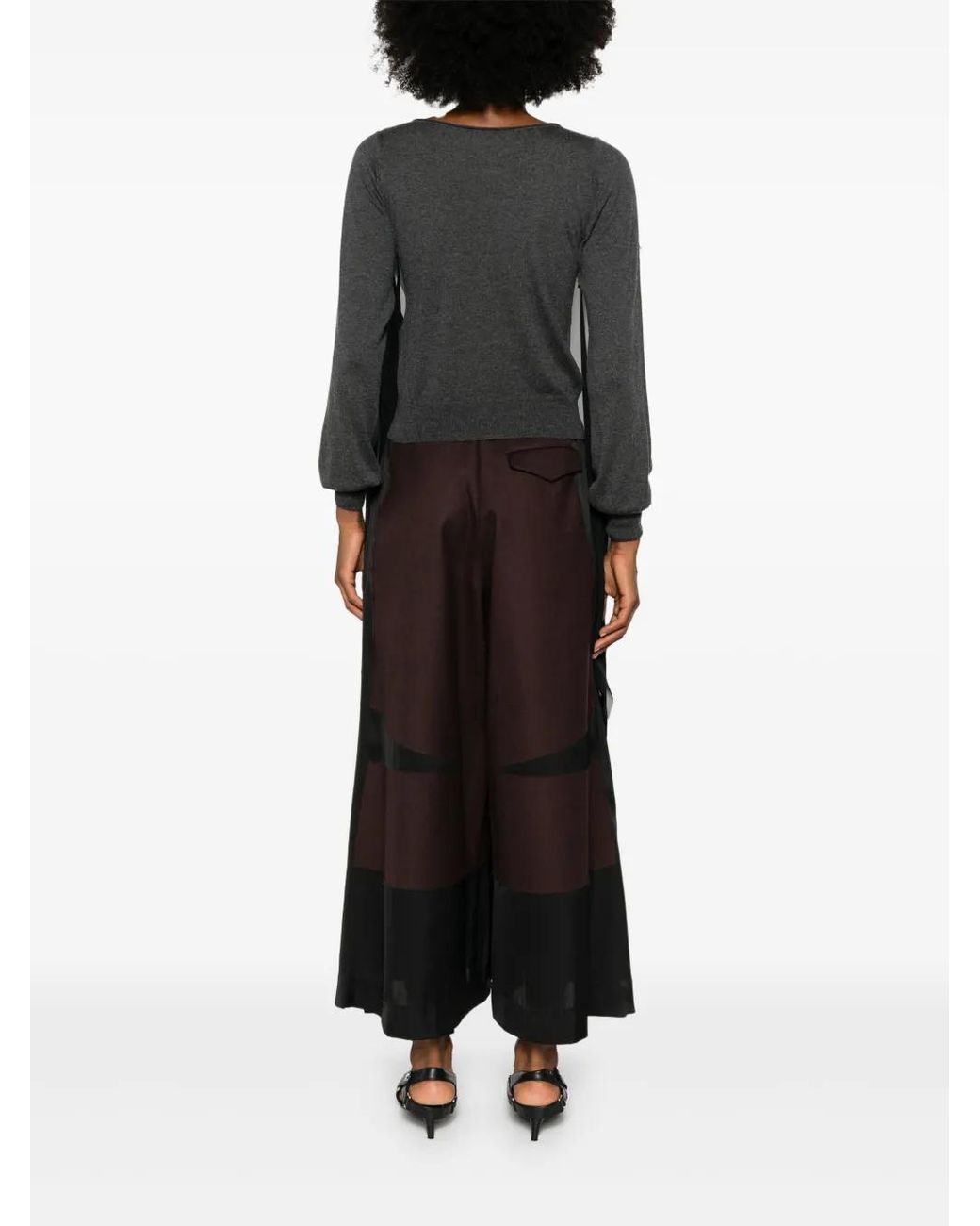Undercover Black Pullover Mit Cape-Einsatz