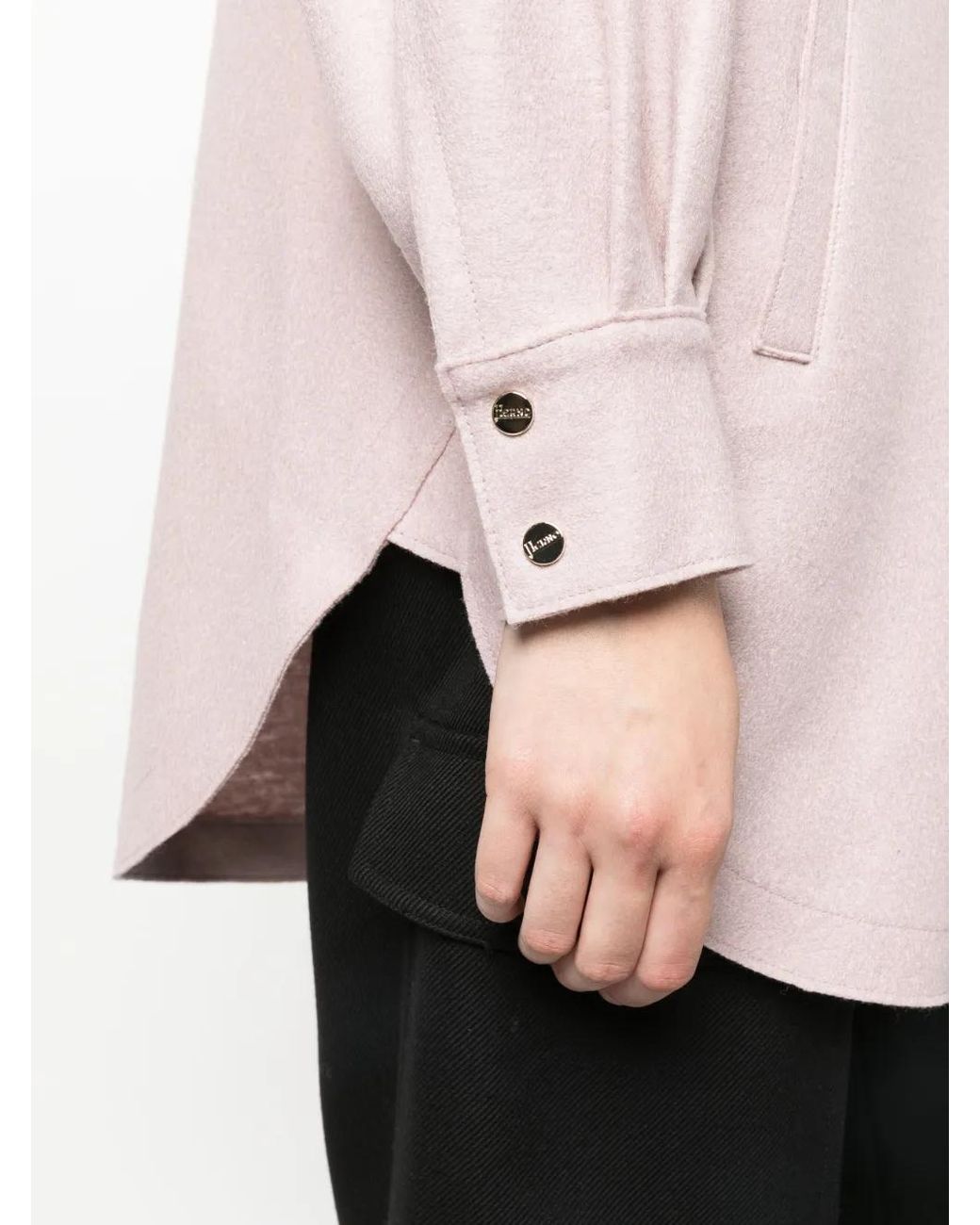 Herno Wollen Blouse in het Pink