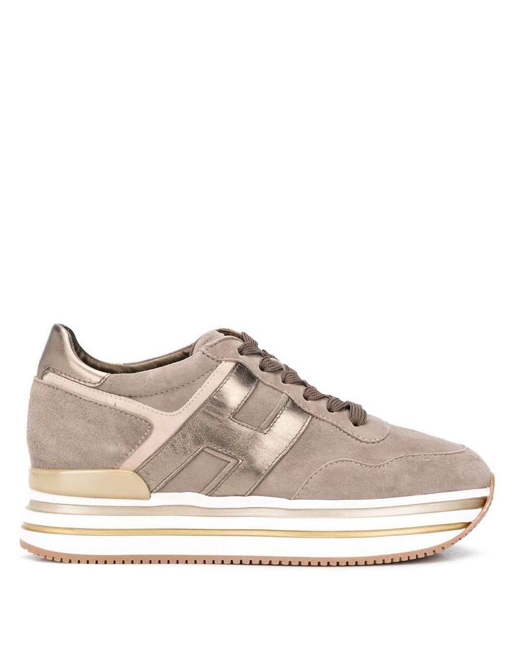 hogan midi platform sneakers