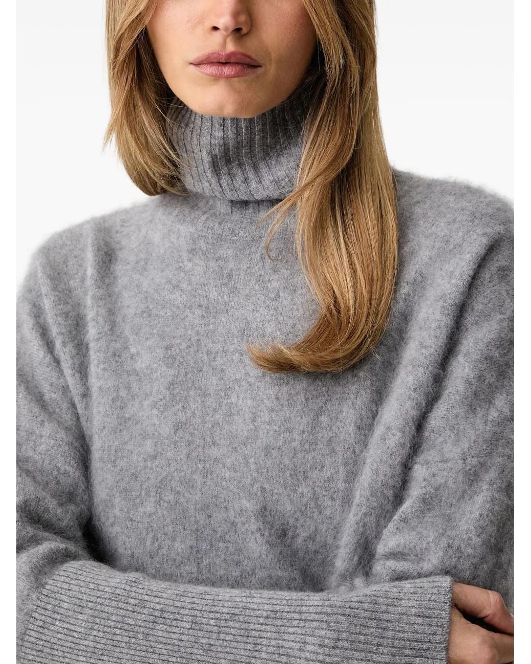 ViCOLO Gray Pullover Mit Rollkragen
