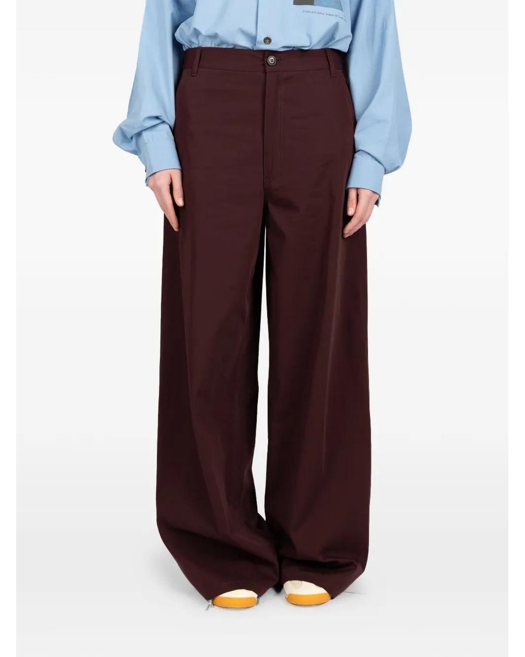 Societe Anonyme Purple Wide Leg Trousers