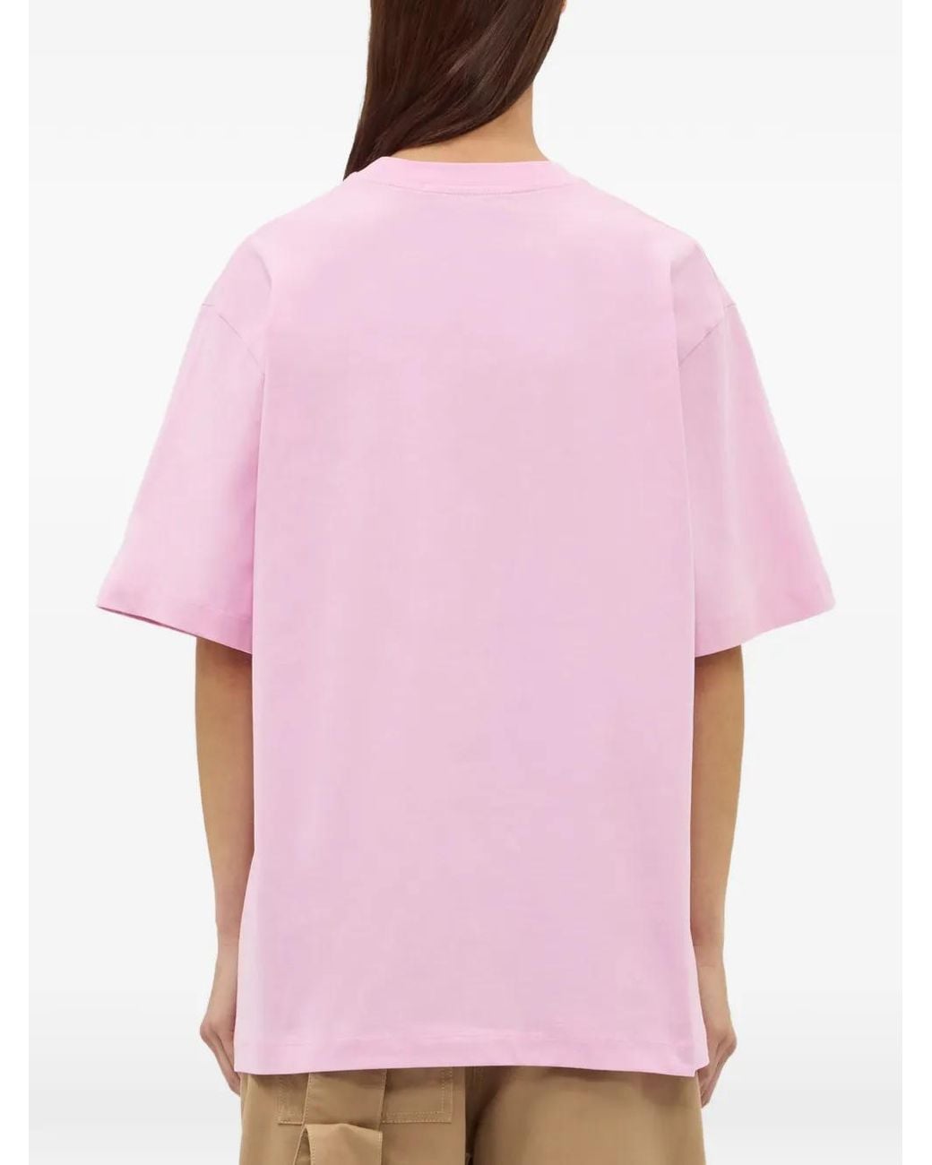 MSGM Pink Printed T-Shirt