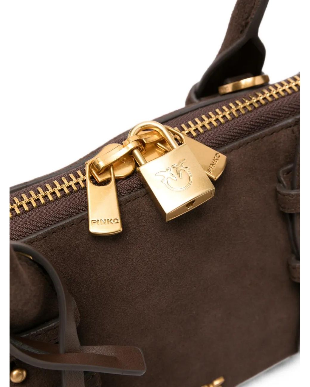 Pinko Brown Escape Tote Bag