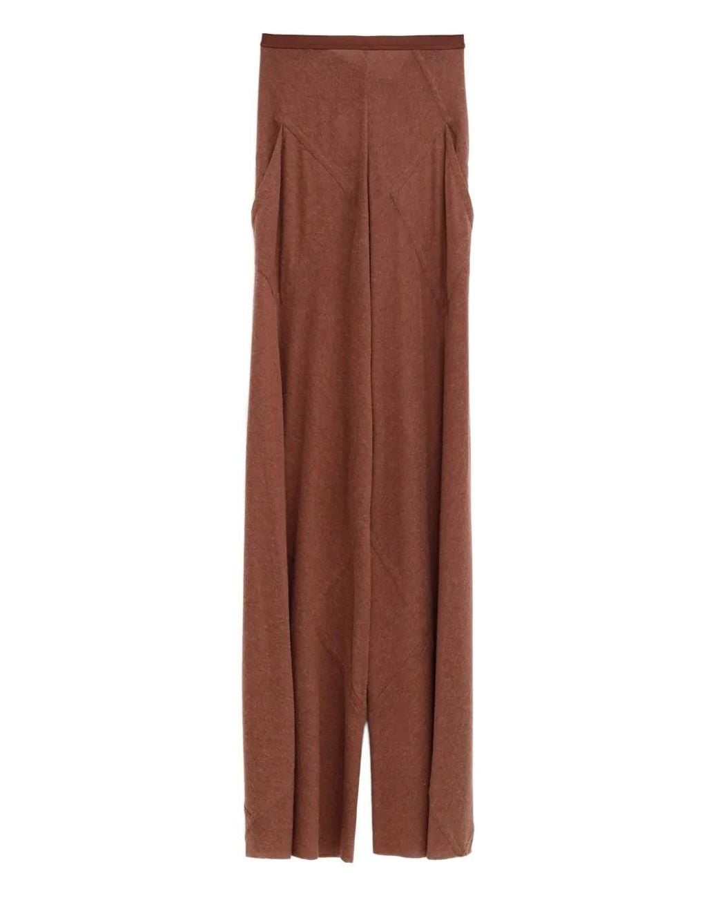 Rick Owens Brown Pocket Trousers