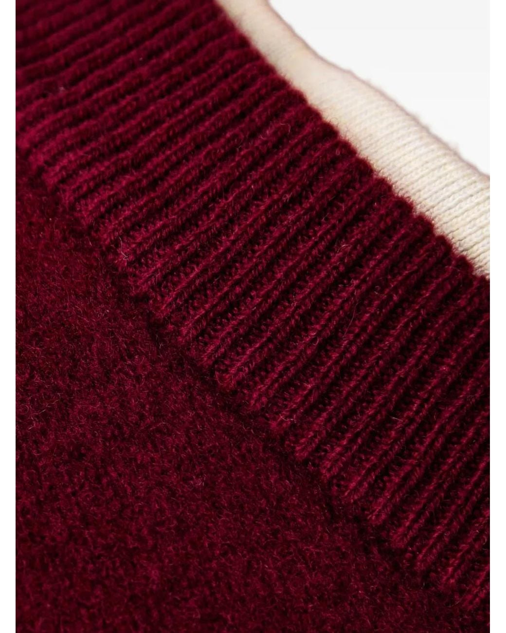 Marc O' Polo Red V-Neck Knitted Vest