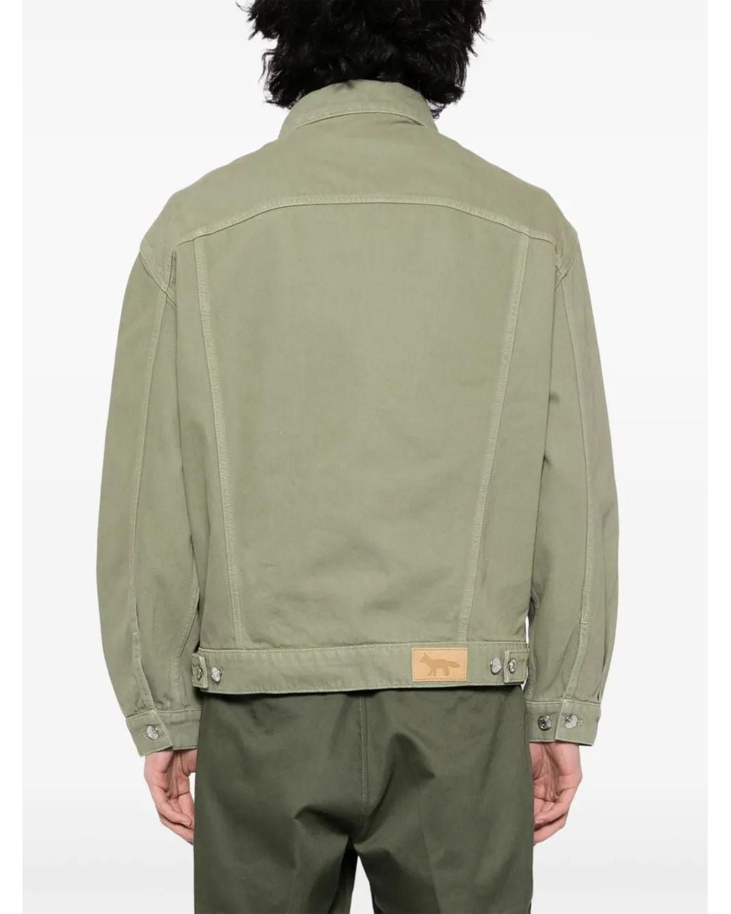 Maison Kitsuné Green Trucker Jacket for men