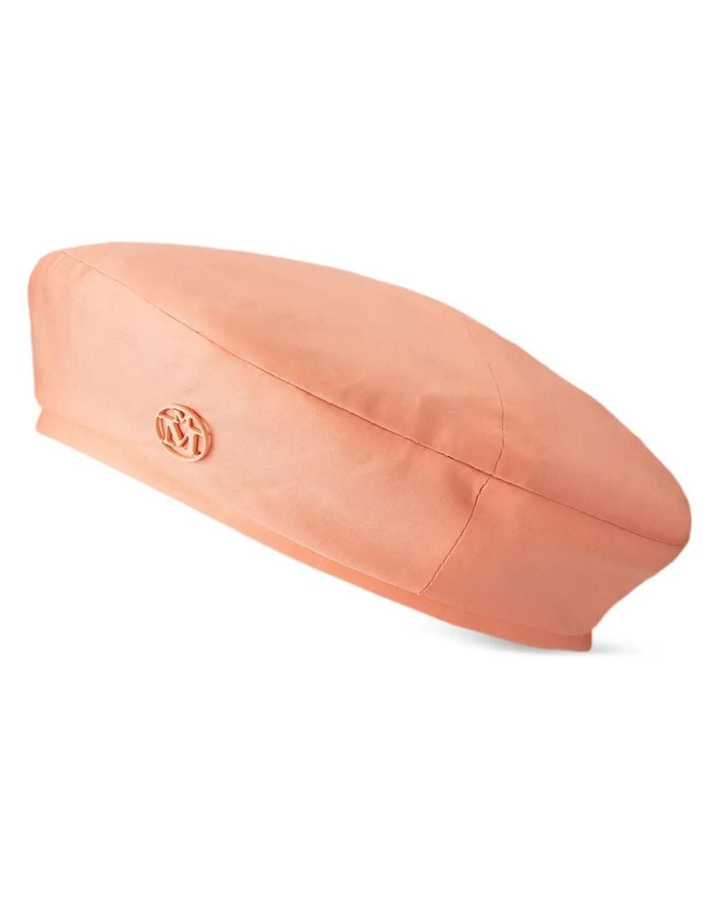 Maison Michel Pink Béret New Billy À Logo Appliqué